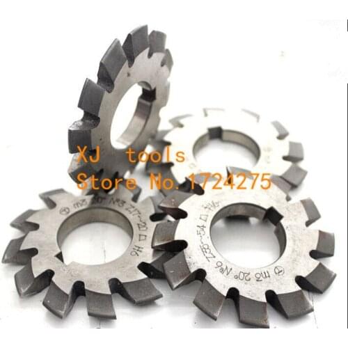 Free shipping 1pcs M4.0 NO.1-NO.8/M4.5 NO.1-NO.8 Pressure Angle of 20 degrees HSS Gear Milling cutter , gear machining