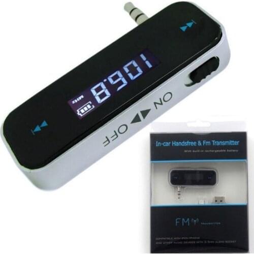 Wireless 3.5mm Car FM Transmitter For iPod iPad iPhone 4 4S 5 Galaxy S2 S3 HTC