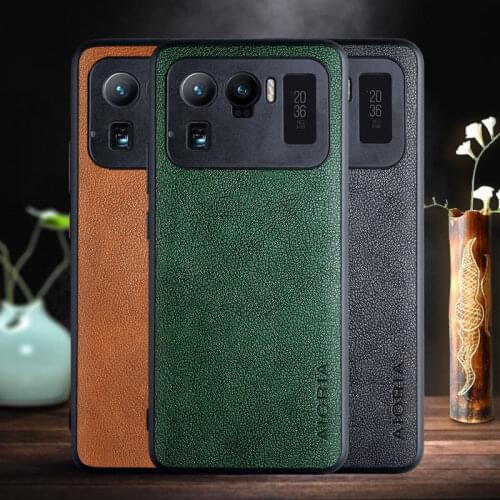 Phone Case for Xiaomi Mi 11 Ultra Lite Pro coque Retro business PU leather Skin covers for Mi 11 Lite case funda capa
