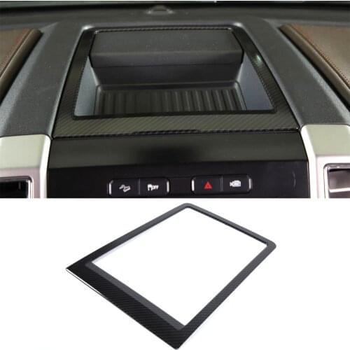 For Ford F150 2015 Up Car Dashboard Central Console Storage Box Decoration Frame Sticker Interior Auto Styling Molding