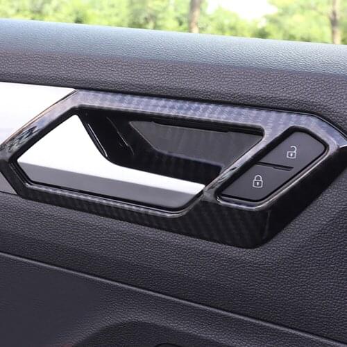 For VW Volkswagen T-ROC TROC 2017 2018 2019 Interior Inside Door Handle Bowl Cover Trim Catch Frame Bezel Molding