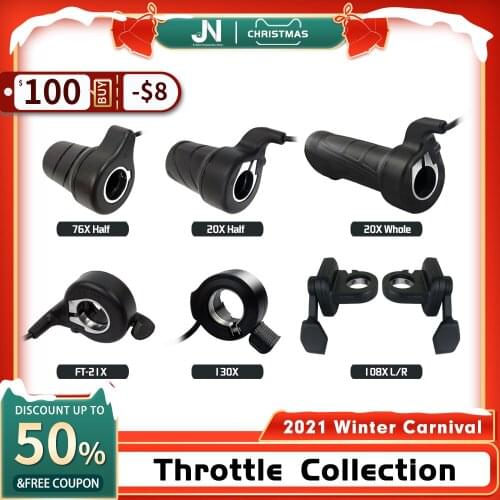 JN Ebike Wuxing FT-21X/130X/108X/20X/76X Thumb/Whirl Throttle Left/Right Hand Accelerator For Electric Bicycle Conversion Kit