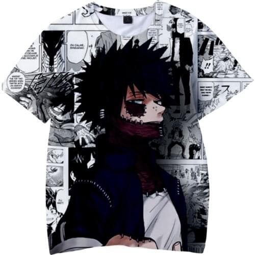 My Hero Academia Dabi 3D Printed T-shirt Spring/Summer Short Sleeve Tshirt Harajuku For Adult And Kids