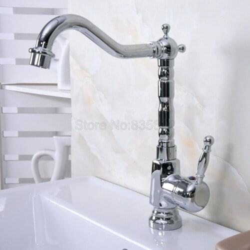 Deck Mount Chrome Bathroom Basin Faucet Shower Bath Faucets Vanity Vessel Sinks Mixer Tap Cold And Hot Water Tap tnf928