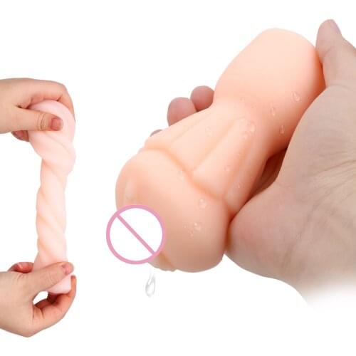 TPR Artificial Pussy Oral Sex Realistic Vagina Male Masturbator Sex Toys for Men Aircraft Cup