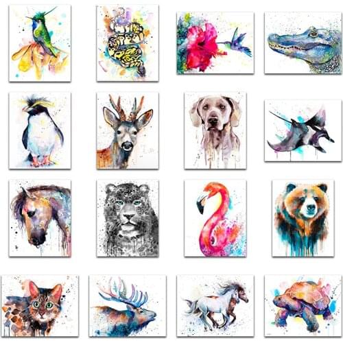Full Drill Square 5D DIY Diamond Painting Leopard Tiger Diamond Embroidery Cross Stitch Rhinestone Mosaic Painting