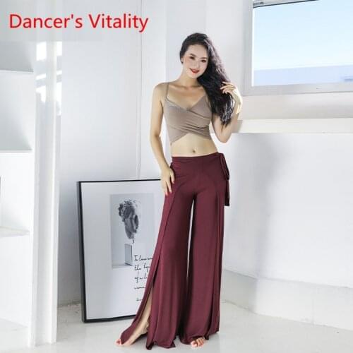 New Belly Dance Training Suit Pants Comfortable Bandage Wide Leg Trousers Modern Dance Pants Can Be Worn Outside Women BellyDanc