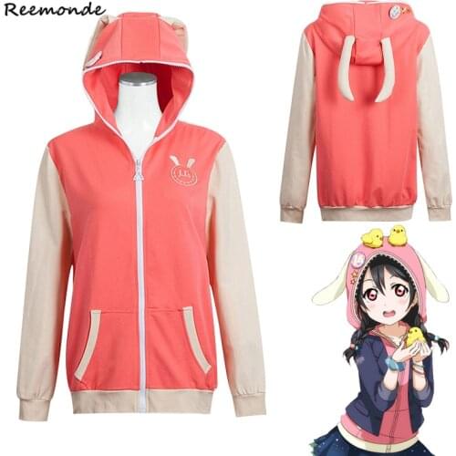 Yazawa Nico Jackets Love Live Hoodies Sweatshirt Anime LoveLive Cosplay Minami Kotori Uniform Hooded Top Women Girl Coat Costume