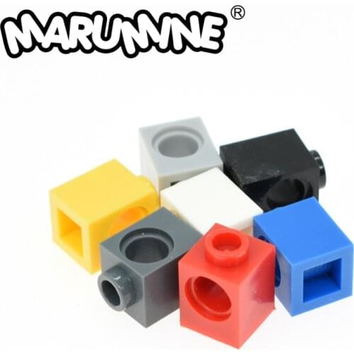 Marumine MOC Technic Brick 1x1 with Hole 6541 Building Blocks 80PCS Magic Robot Classic Gift Educational Toys for Starter Kids