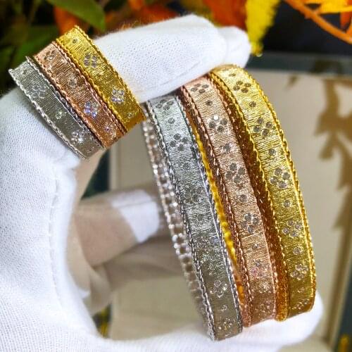 Missvikki New Luxury Trendy Sparkly Stackable Bangle Ring for Women Bridal Jewelry Sets Wedding Perfect Gift High Quality