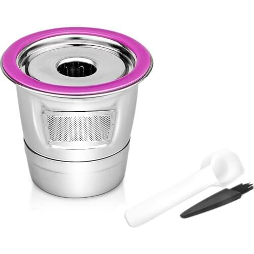 Reusable Coffee Capsule Filter Stainless Steel Refillable Filters Cup Fit for KEURIG 2.0 and 1.0, MINI PLUS Coffee Machines