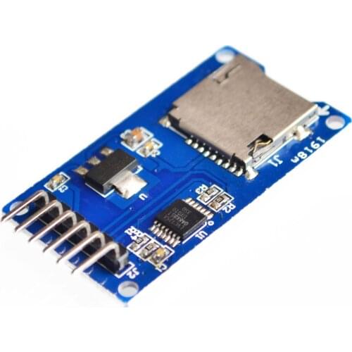 Micro SD card mini TF card reader module SPI interfaces with level converter chip for