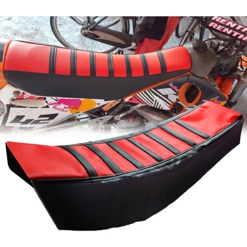For HUSQVARNA TC250 TC 250 TC510 TC 510 TE250 TE 250 TE511 TE 511 2011-2013 Motorcycle Striped Soft-Grip Soft Seat Cover Rubber