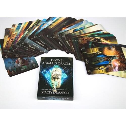 Divine Animals Oracle 44 Cards Deck Deep Wisdom Tarot Family Party Board Game Dropship
