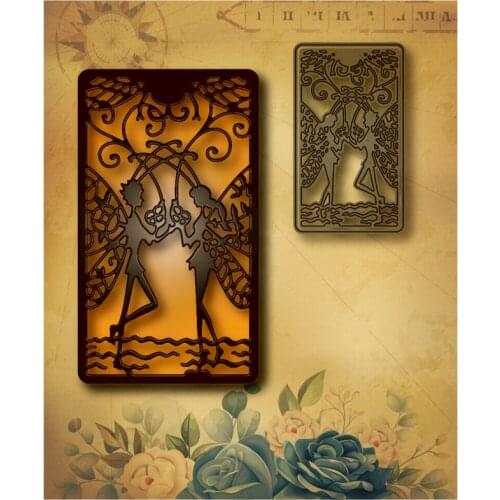 New angel girl couple metal cutting mold cute elves for DIY scrapbooking card craft stamp frame decoration embossing 2021