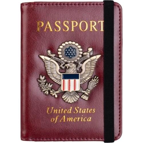 Passport Holder Cover Wallet Case for Women Men RFID Blocking