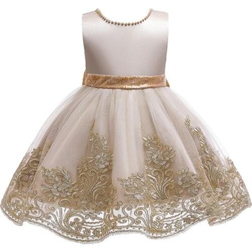 Christmas Baby Children Princess Dress Flower Girl Wedding Dress 2020 New Kids Costume Small Host Dresses For Girls Vestidos 2st