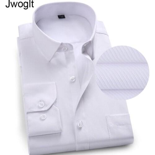 Twill Shirt Business Men Dress Shirts Luxury Long Sleeve Shirts Slim Fit White Work Men Shirt Plus Size 7XL 8XL 9XL
