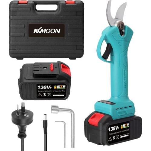 21V 500W Cordless Pruner 25mm Electric Pruning Shear Efficient Fruit Tree Bonsai Pruning Branches Cutter Landscaping Tool