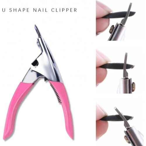 U Shape Stainless Steel Nail Cutter Clippers Manicure Scissors Trimmer Tool