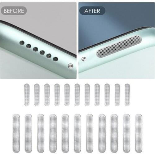 Universal Mobile Phone Speaker Earpiece Dust Proof Sticker Not Affect Sound Dust-protective Film For IPhone 12 Metal Sticker New