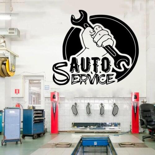 Auto Service Window Vinyl Cut Sticker, Tires, Repair, Car Washing,car,self-adhesive Wall Decal,Handmade Murals DIY CS06