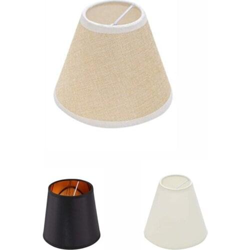 3Pcs Lamp Shade Linen Fabric Lamp Cover for Chandeliers Lights Table Floor Wall Lamps Ceiling Lamp Replacement
