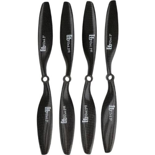 1 Pairs HJ Carbon Fiber 1045 Propellers Prop for F450 F500 F550 RC Quad Copter