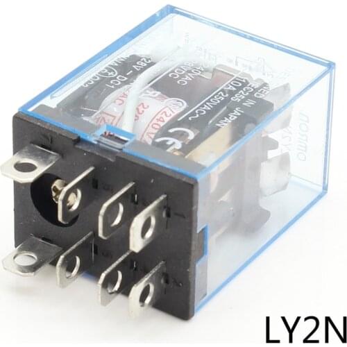 1pcs LY2NJ AC 220V Coil 10A 240V Power Relay DPDT Led Lamp