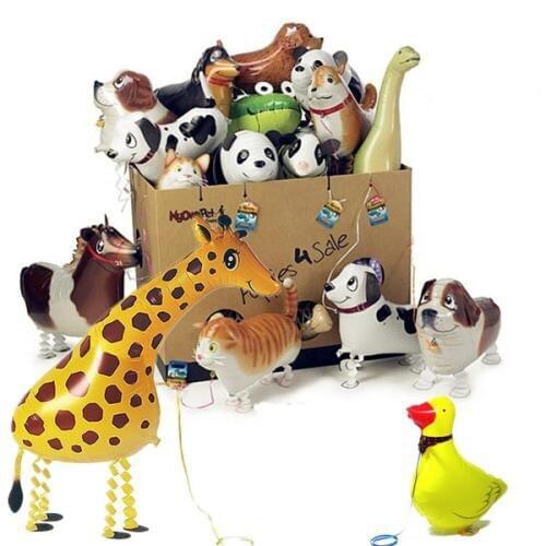 16pcs/lot Mix Animal Walking Balloon For Birthday Party Decorations Children Party Favors