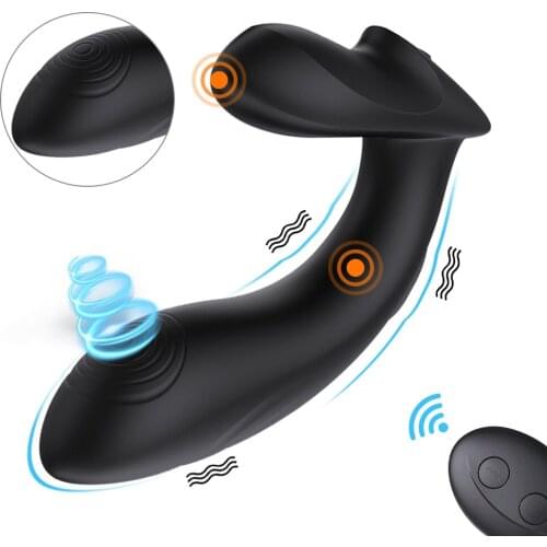 Prostate Massage Flap Anal Vibrator For Men Women Couples Silicone Waterproof Buttplug Dildo Vibrator Sex Toy G-Spot Stimulator