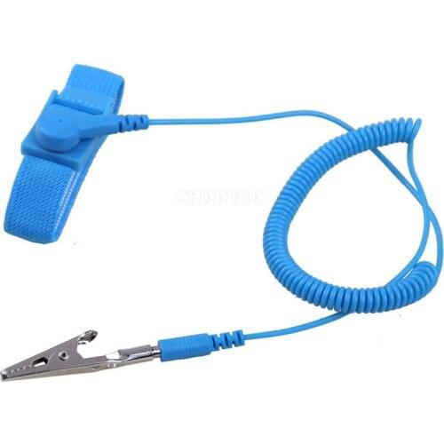300Pcs/Lot Clip Antistatic Anti Static ESD Wristband Wrist Strap Discharge Cables For Electrician IC worker