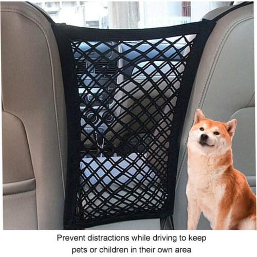 Car Pet Net Barrier Portable Dog Car Safety Outdoor Travel Isolation Net Keep Driving Safe Back Seat Barrier Guard Pet Products