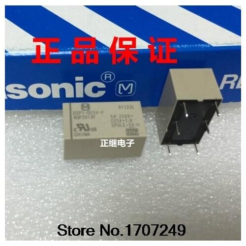 Free Shipping 100% new original relay 50pcs/lot DSP1-DC5V-F AGP2019F DSP1-DC12V-F AGP2013F DSP1-DC24V-F AGP2014F 6Pin 5A 250VAC