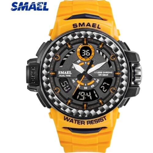 SMAEL Sports Mens Military Watch Waterproof Men Digital Army Watches Mens Date Wristwatch Male Analog Clock Relogio Masculino