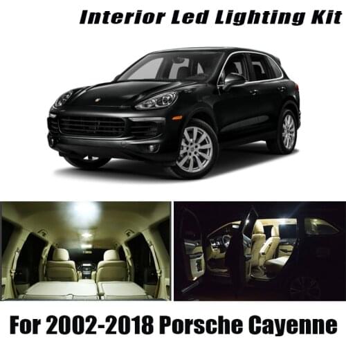 For Porsche Cayenne 2 958 92A 9PA 955 2002-2018 Vehicle LED Interior Map Dome Trunk Vanity Mirror Light Kit Canbus Bulbs
