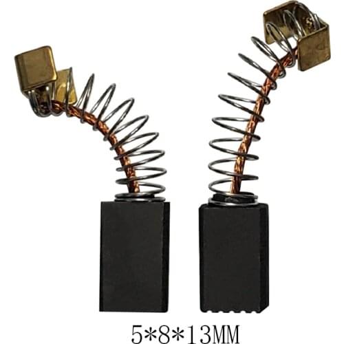 2PCS 5*8*13MM Electric Hammer Angle Grinder Carbon Brush Graphite Copper Motor Tool Brushes Replacement