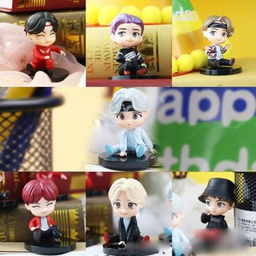 KPOP Star Group A.R.M.Y BT21 Puppet Collection Toys Latest 7PCS/set Bangtan Boy Groups Action Figures Toy Dolls Gift for Girls