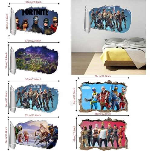 Fortress Night Wall Stickers Environmental Protection Wall Decoration Fortnites Bedroom Living Room Decoration Sticker backdrop