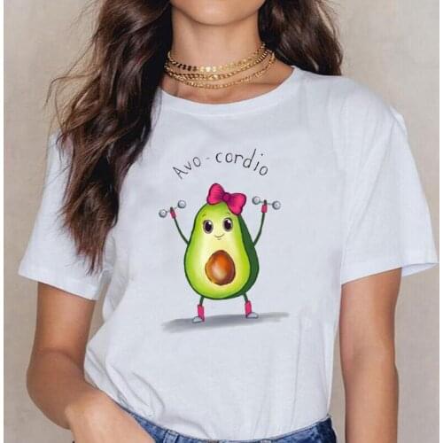 Summer Short Sleeve Harajuku Shirt Tee Shirt Femme Fashion Cartoon Fruit Print T Shirt Women Tops Casual T-shirt Camiseta Mujer