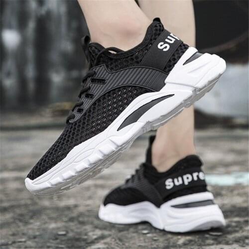 Summer new style mesh shoes, breathable all-match sports shoes, mens casual shoes, Korean style mesh shoes, trendy mens shoes
