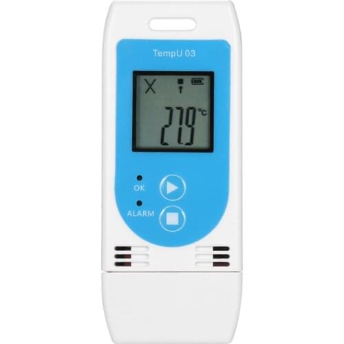 TOP USB Temperature Humidity Data Logger Reusable RH TEMP Data Logger Recorder Humiture Recording Meter with 12,000 Record Capac