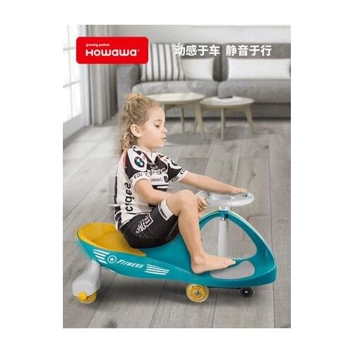 Twist Car Childrens Rolling Car Universal Wheel Sliding Swing Toy Car Adults Can Sit Silent Flash Ride on Toys Trikes