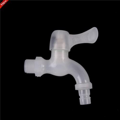 PVC Plastic Tap PP Mini Faucet Male Thread Clear Small Bibcock Easy Install Kitchen Washing Machine Garden Home Household Tools