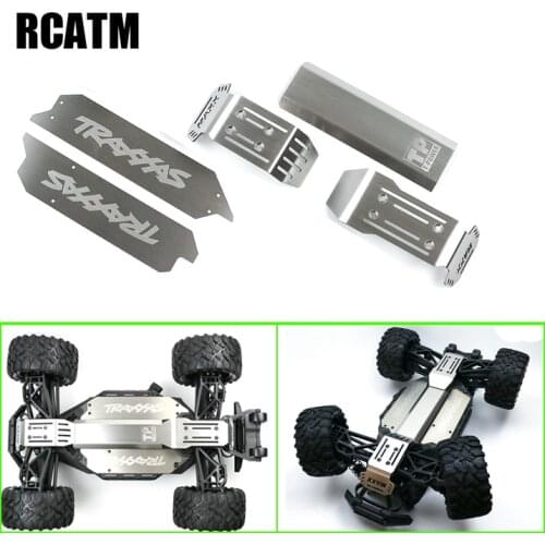 Model Car Metal Stainless Steel Full Set Armor Chassis Protection Guard 1/10 RC Car TRAXXAS MAXX DIY Parts