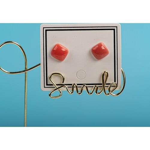 Fashion Girl Multicolor Small Ceramic Earrings Exquisite Porcelain Accessories Wholesale #LY427 серьги красные stadniny kolczyki