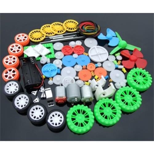 Gear Axle Motor Tire Combination Kit Model Accessories 112pcs Plastic Bevel Gear