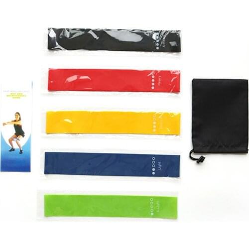 Set of 5 Resistance Loop Bands Assisted Pull Up Bands Chin Up Exercise Bands U2JB