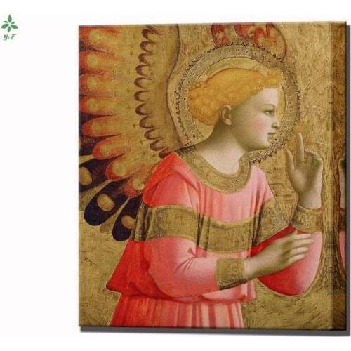 Angel Pattern Oil Painting Home Decoration Wall Hanging