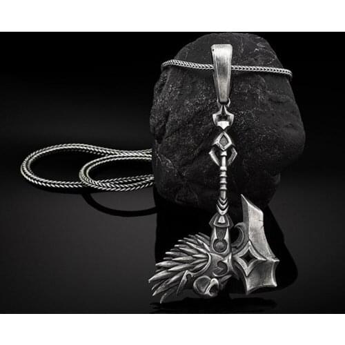 New Nordic Viking Tomahawk Pendant Ins Style Punk Jewelry Mens Hip Hop Necklace Accessories Chain Necklace